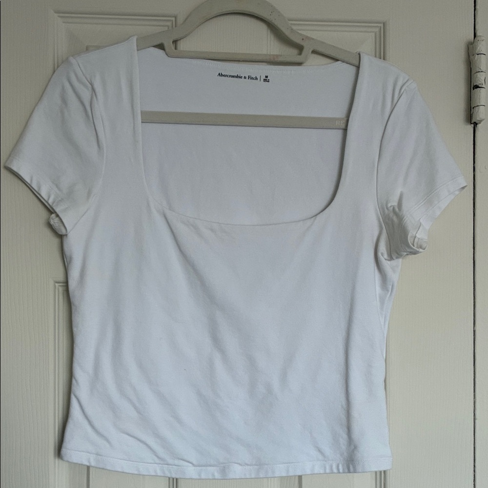 Abercrombie white square-neck top